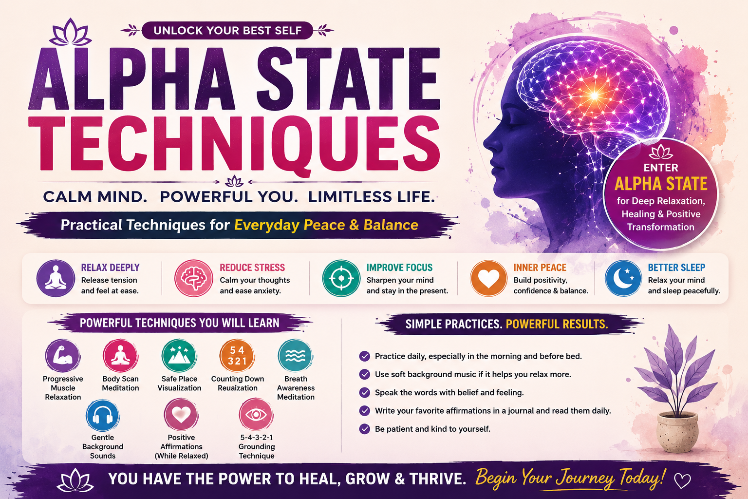 🧠✨ Enter the Alpha State: Rewire Your Mind for Peace & Balance New Course