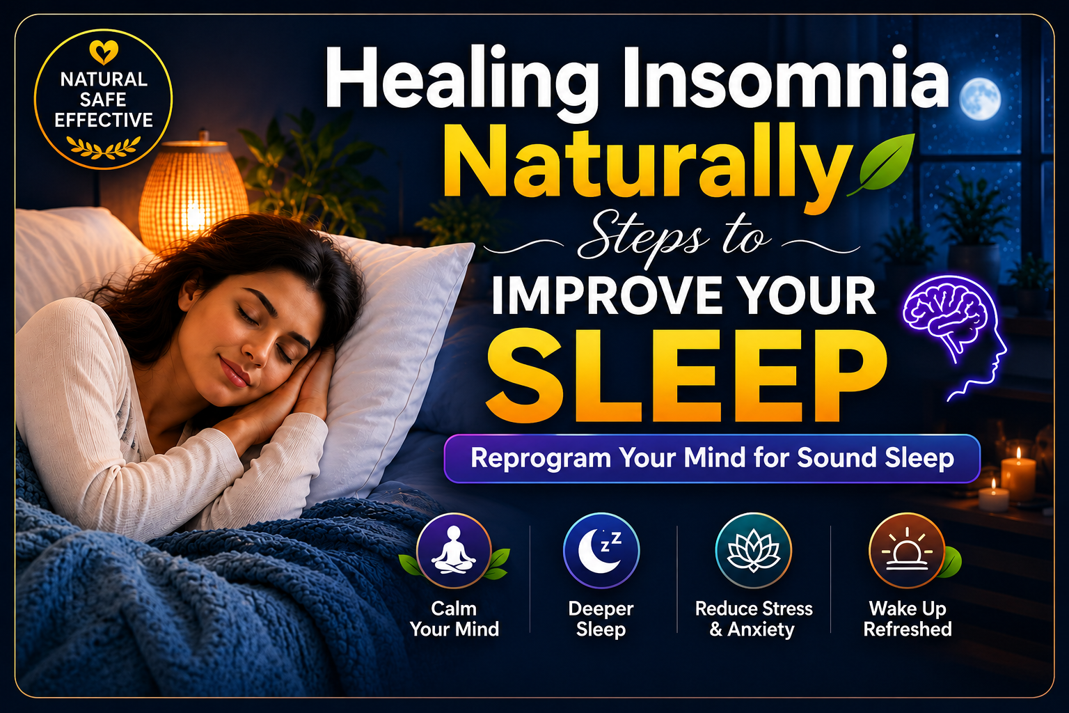 🌙✨ Heal Your Sleep: Naturally Overcome Insomnia & Calm Your Mind